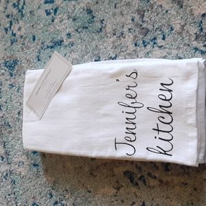 NWT Personalized Kitchen Towels